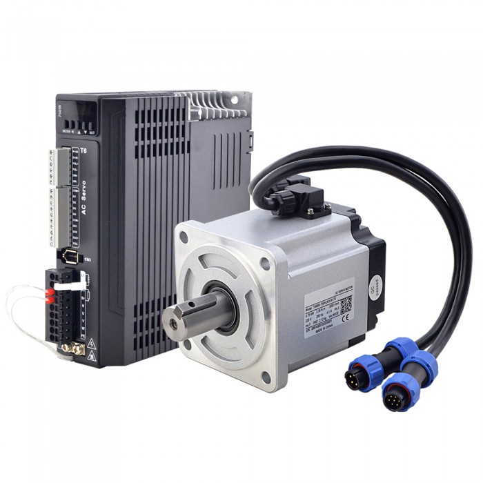 Kit driver e servomotore CA digitale serie T6 da 750 W 3000 giri/min 2,39 Nm 17 bit Encoder IP65