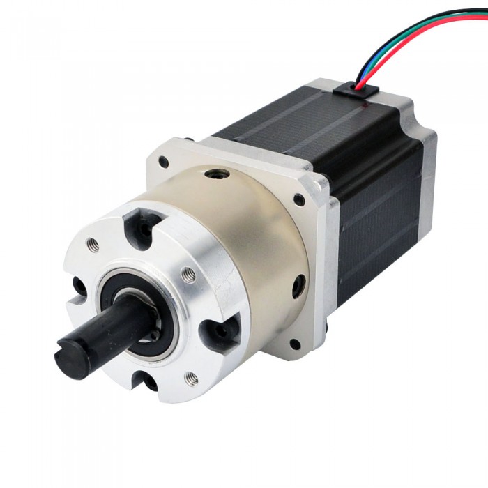 Motore passo-passo Nema 23 bipolare Lunghezza=76mm 1,89Nm 0,42 Gradi 2,8A 3,2V con riduttore epicicloidale 4:1