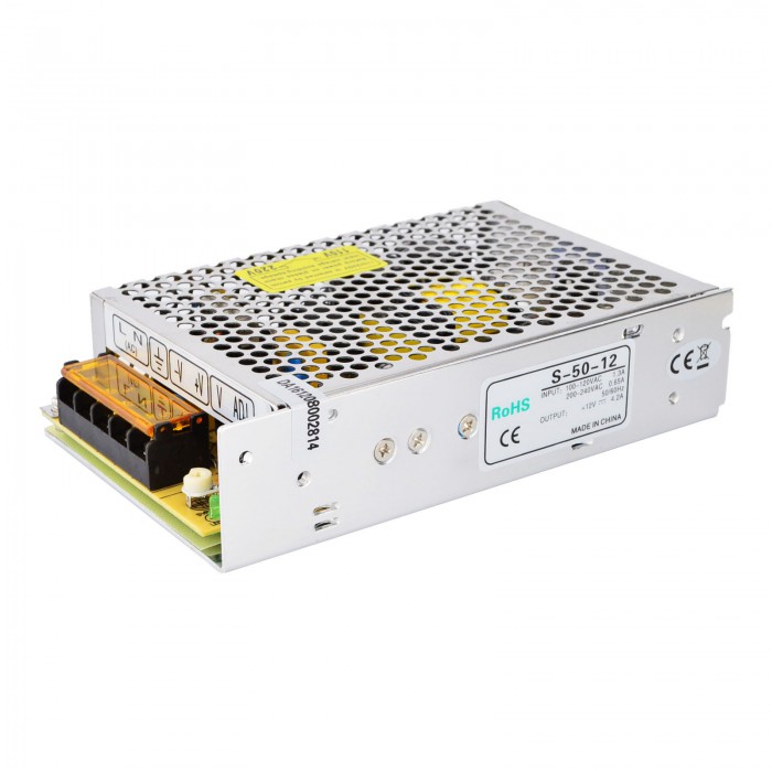 Alimentatore switching 50W 12V 4,2A 115/230V per motore passo-passo CNC / sistema servomotore