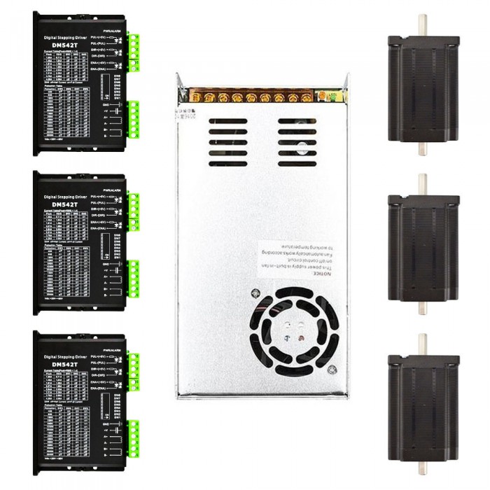 Kit router CNC a 3 assi 3,1Nm 1,8 Gradi Nema 24 Motore passo-passo e driver