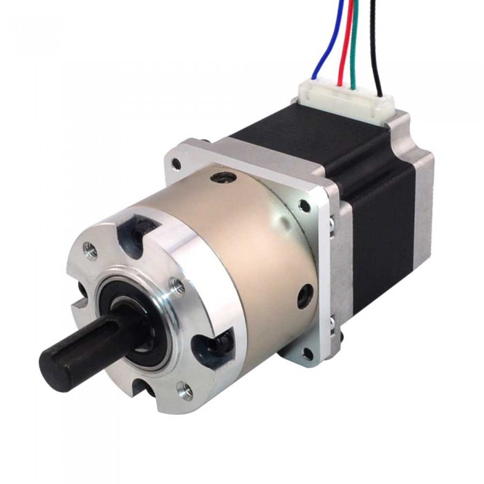 Motore passo-passo Nema 23 Bipolare Lunghezza=56mm1,8 Gradi 1,25Nm 2,8A con riduttore epicicloidale 4:1