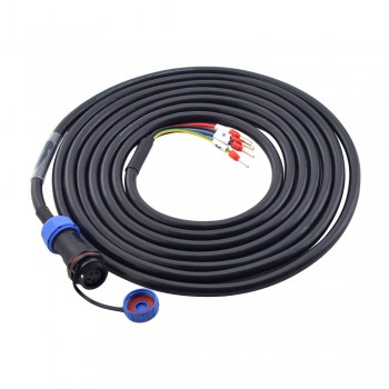 Cavo di prolunga motore a 4 pin da 10 m (393,7") con connettore per aviazione IP65 adatto al servomotore serie T6