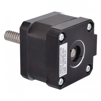 Motore passo-passo lineare esterno Nema 17 1,8 gradi 26 Ncm 12 V 0,4 A Vite di comando 32 mm Passo/giro: 8 mm (0,315