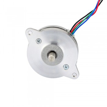 Motore passo-passo rotondo Nema 14 bipolare 0,9 gradi 5Ncm 0,5A 8,5V Φ36x12mm 4 fili