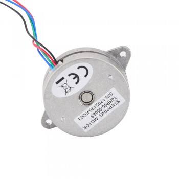 Motore passo-passo rotondo Nema 14 bipolare 0,9 gradi 5Ncm 0,5A 8,5V Φ36x12mm 4 fili