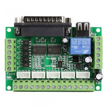 Kit router CNC Mach3 interfaccia scheda breakout CNC a 5 assi 12-24 V compatibile con driver Microstep a 2 fasi