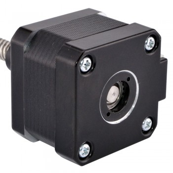 Motore passo-passo lineare esterno Nema 17 bipolare 1,8 gradi 12 V 0,4 A 26 Ncm Vite di comando 150 mm