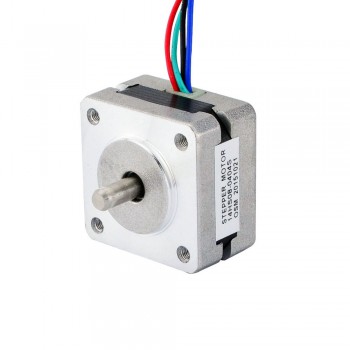 Motore passo-passo Nema 14 bipolare 1,8 gradi 5Ncm 0,4A 10V 35x35x20mm 4 fili
