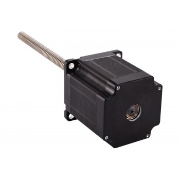 Attuatore lineare di precisione Nema 23 bipolare esterno 1,8 gradi 2,5 A 5 V vite di comando 250 mm telaio 42 x 42 mm