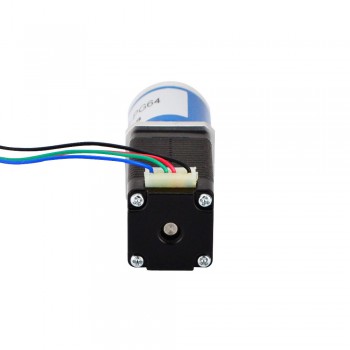 Motore passo-passo Nema 8 bipolare Lunghezza=38mm 4Ncm 0,028 gradi 0,6A 6V con riduttore epicicloidale 64:1