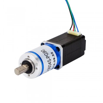 Motore passo-passo Nema 8 bipolare Lunghezza=38mm 4Ncm 0,02 Gradi 0,6A 6V con riduttore epicicloidale 90:1