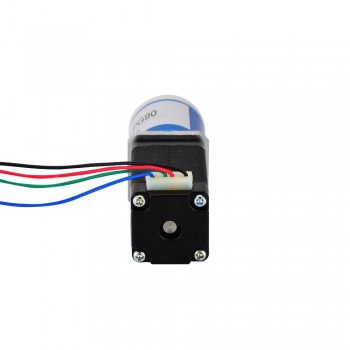 Motore passo-passo Nema 8 bipolare L=38mm 4Ncm 0,02 Gradi 0.6A 6V con riduttore epicicloidale 90:1