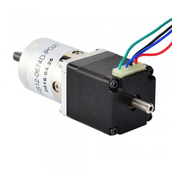 Motore passo-passo Nema 11 Bipolare Lunghezza=31mm 6Ncm 0,067 Gradi 0,67A 3,8V con riduttore epicicloidale 27:1