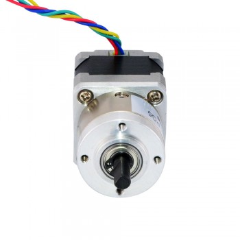 Motore passo-passo Nema 14 Bipolare Lunghezza=33mm 18Ncm 0,35 Gradi 0,8A 5,4V con riduttore epicicloidale 5:1