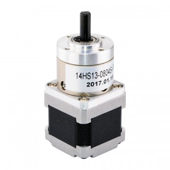 Motore passo-passo Nema 14 Bipolare Lunghezza=33mm 18Ncm 0,35 Gradi 0,8A 5,4V con riduttore epicicloidale 5:1
