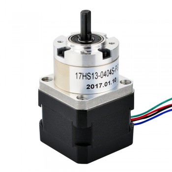 Motore passo-passo Nema 17 bipolare L=33mm 26Ncm 0,35 gradi 12V con riduttore epicicloidale 5:1 per stampante 3D robot CNC fai da te