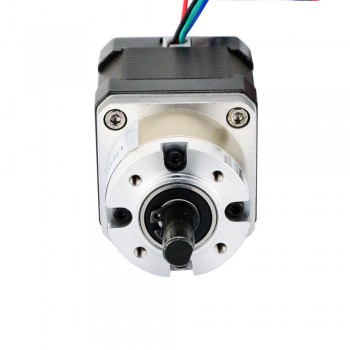 Motore passo-passo Nema 17 bipolare Lunghezza=38mm 36Ncm 0,35 Gradi 1,68A 2,8V con riduttore epicicloidale 5:1
