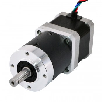 Motore passo-passo Nema 17 Lunghezza=39mm 39Ncm 0,09Gradi 1,68A 2,7V con 20:1 riduttore epicicloidale
