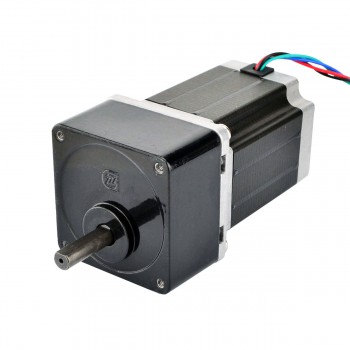 Motore passo-passo Nema 23 bipolare Lunghezza=76mm 1,89Nm 0,36 Gradi 2,8A 3,2V con riduttore cilindrico 5:1