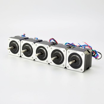 5 PZ Nema 17 Motore Passo-passo Bipolare 1,8 Gradi 26Ncm 0,4A 12 Volt 42x42x34mm 4 Fili