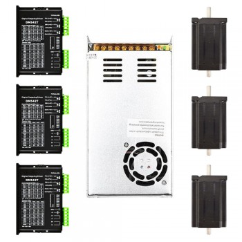 Kit router CNC a 3 assi 3,1Nm 1,8 Gradi Nema 24 Motore passo-passo e driver