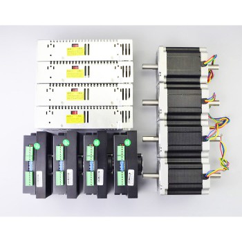 Kit CNC a 4 assi 8,5Nm 1,8 Gradi Nema 34 Motore passo-passo, driver e alimentatore