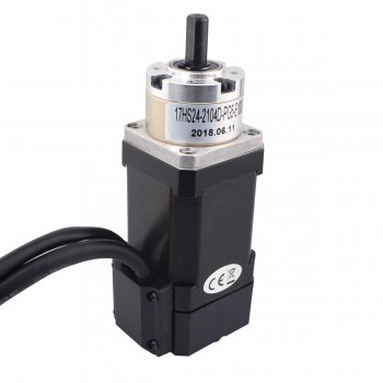Riduttore motore passo-passo Nema 17 Lunghezza=60mm 1,8 gradi 0,65Nm 3,36V con encoder 5:1 1000CPR