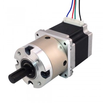 Motore passo-passo Nema 23 Bipolare Lunghezza=56mm1,8 Gradi 1,25Nm 2,8A con riduttore epicicloidale 4:1