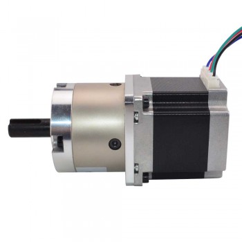 Motore passo-passo Nema 23 Bipolare Lunghezza=56mm1,8 Gradi 1,25Nm 2,8A con riduttore epicicloidale 4:1