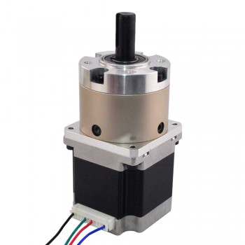 Motore passo-passo Nema 23 Bipolare Lunghezza=56mm1,8 Gradi 1,25Nm 2,8A con riduttore epicicloidale 4:1