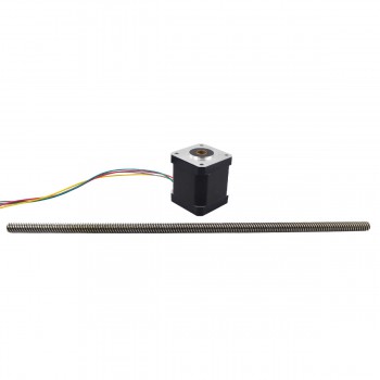 Nema 17 Motore passo-passo lineare non prigioniero 48mm Stack 1,8 Gradi 1.68A 2.8V Lead 8mm/0.31496