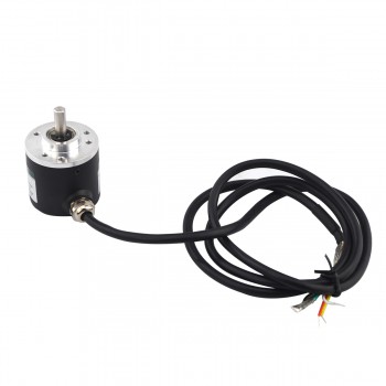 Encoder rotativo per motore passo-passo incrementale 100 CPR ABZ 3 canali 6mm albero pieno ISC3806