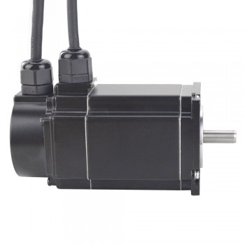 Motore passo-passo impermeabile Nema 23 a circuito chiuso 2 fasi serie P IP65 1,8 gradi 2Nm 5,0 A con codificatore 1000CPR