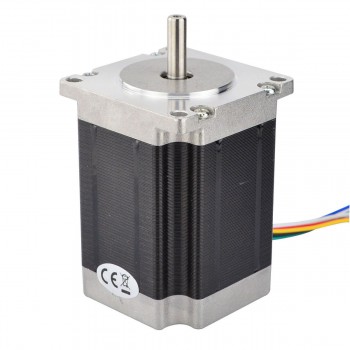 Motore passo-passo Nema 23 unipolare 1,8 gradi 1,35 Nm 1 A 8,6 V 57x57x76 mm 6 fili