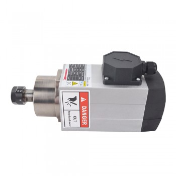 Motore mandrino raffreddato ad aria quadrato 1,5KW 220V 6,8A 18000RPM 300Hz Motore mandrino CNC pinza ER20