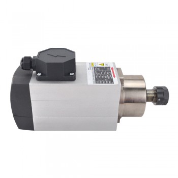 Motore mandrino raffreddato ad aria quadrato 1,5KW 220V 6,8A 18000RPM 300Hz Motore mandrino CNC pinza ER20