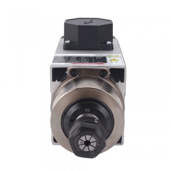 Motore mandrino raffreddato ad aria quadrato 1,5KW 220V 6,8A 18000RPM 300Hz Motore mandrino CNC pinza ER20
