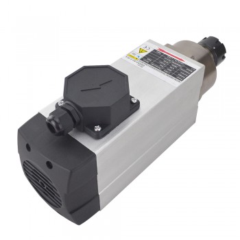 2.2KW Quadrato Raffreddato Ad Aria Motore Mandrino 380V 18000 RPM 300Hz ER25 Collet CNC Incisione Router Fresatura Rettificatrice