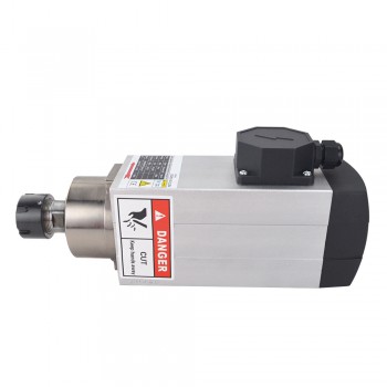 Motore mandrino quadrato raffreddato ad aria 2.2KW220V 10A 18000 RPM 300Hz ER25 Collet CNC VFD Motore mandrino AC