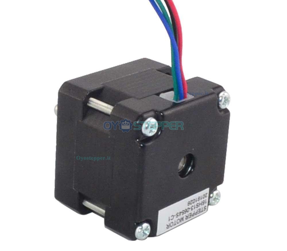 Nema 16 Bipolar Stepper Motor 1.8 Degree 18Ncm (25.5oz.in) 0.65A 39x39x34mm 4 Wires