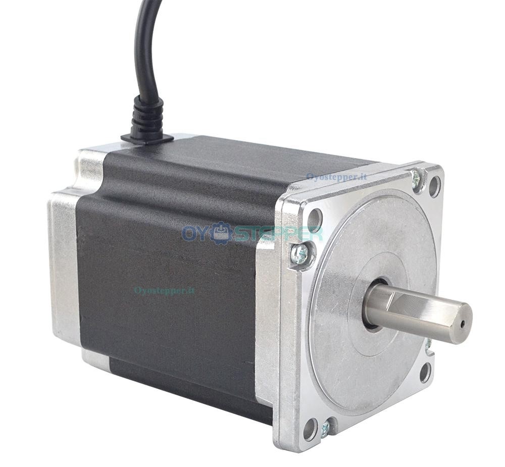 Nema 34 CNC Stepper Motor 1.8 Deg 8.5Nm (1203.94oz.in) 4 Wires High Torque Stepping Motor D-Cut Shaft