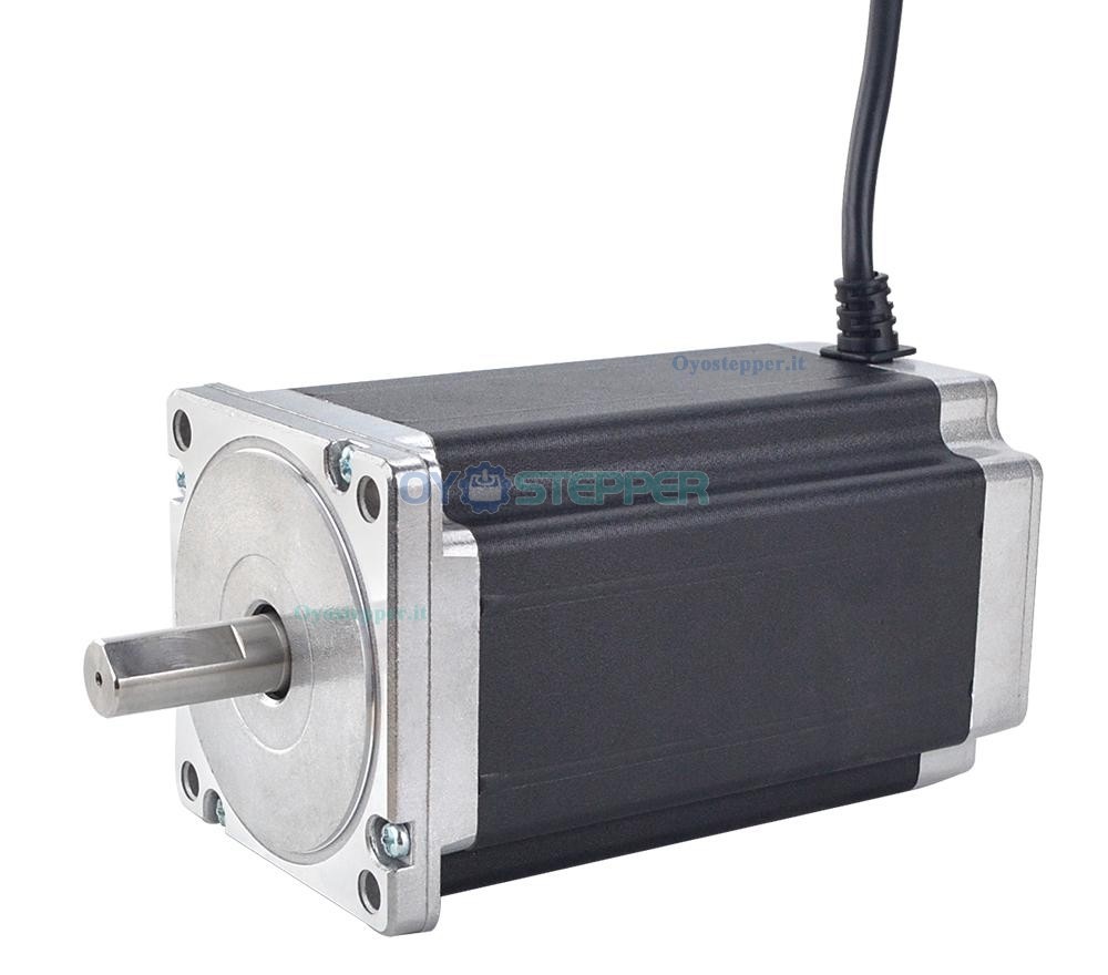 Nema 34 High Torque Bipolar CNC Stepper Motor 1.8 Deg 12.0Nm (1699.68oz.in) 86x86x150.5mm 5.2 A 4 Wires