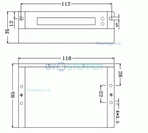 Driver passo-passo ad anello chiuso 0~5.6A 16~70VDC per motore passo-passo Nema 23, Nema 24